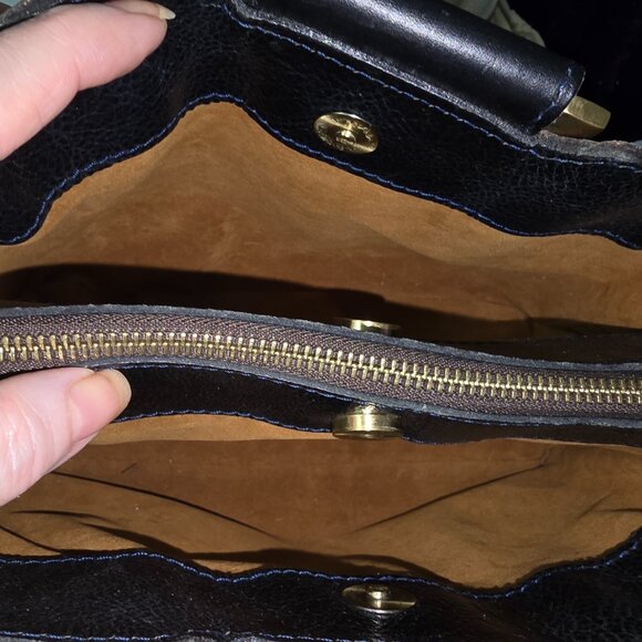 Patricia Nash Empoli Satchel in Blue Sky Rose & Nash Wallet - Picture 7 of 10